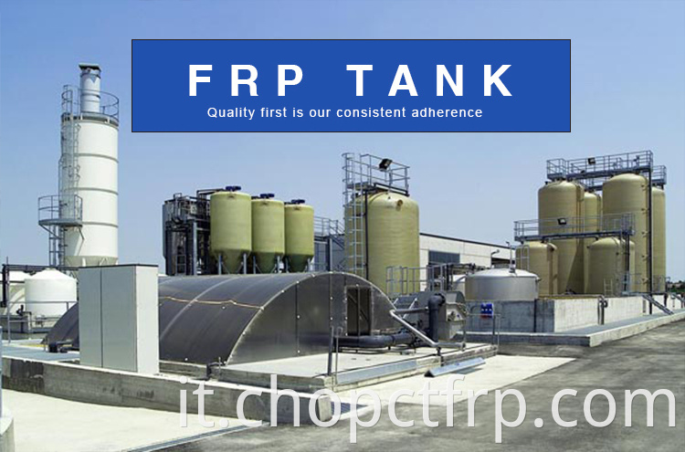 Serbatoio di pressione FRP per serbatoio di accumulo di acqua rettangolare filtro